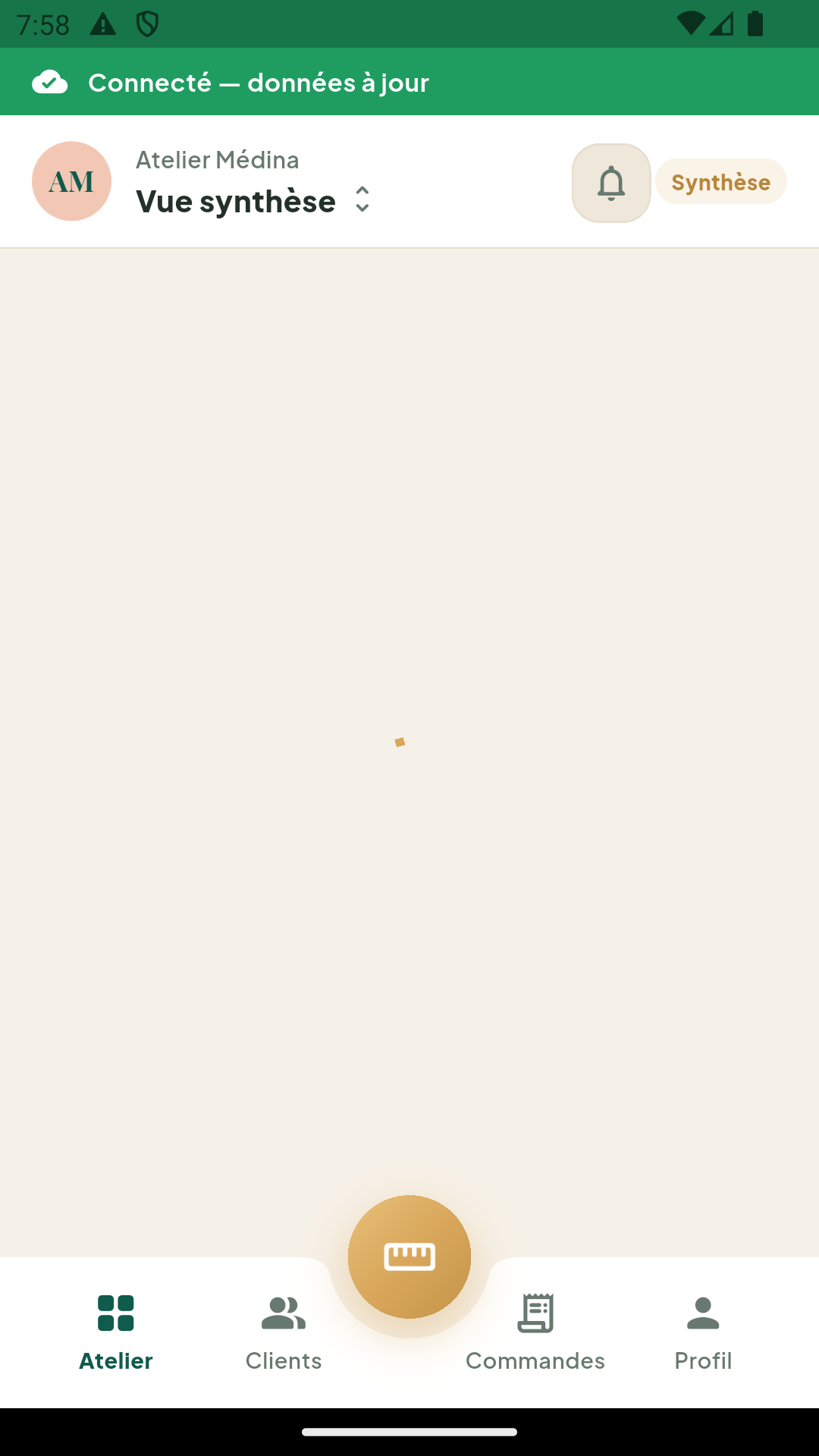 Tableau de bord mobile